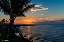 Stunning sunset in Fiji, Denarau Island